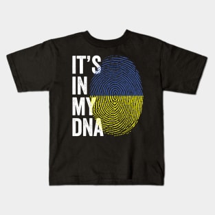 It's In My DNA Ukrainian Gifts Ukraine Flag Kids T-Shirt